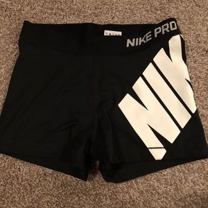 Black nike pro shorts